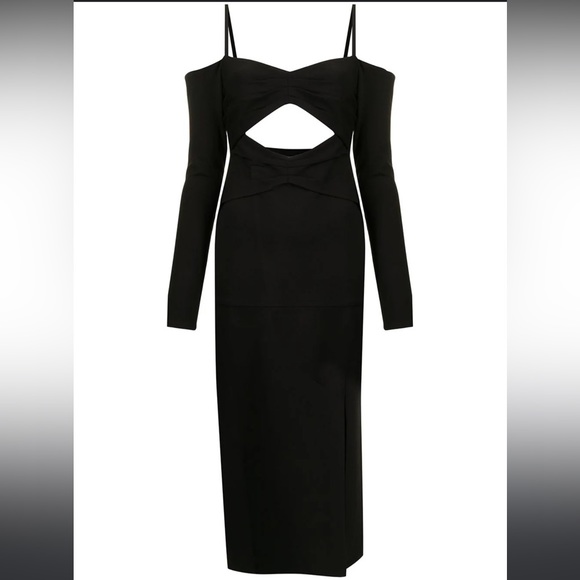 Eloquii Knit Cut-out Dress Black Plus 22W party LBD bikercore whimsigoth EUC fem - Picture 6 of 6